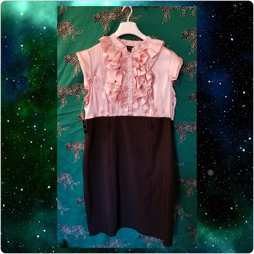 Snap women's collared dress